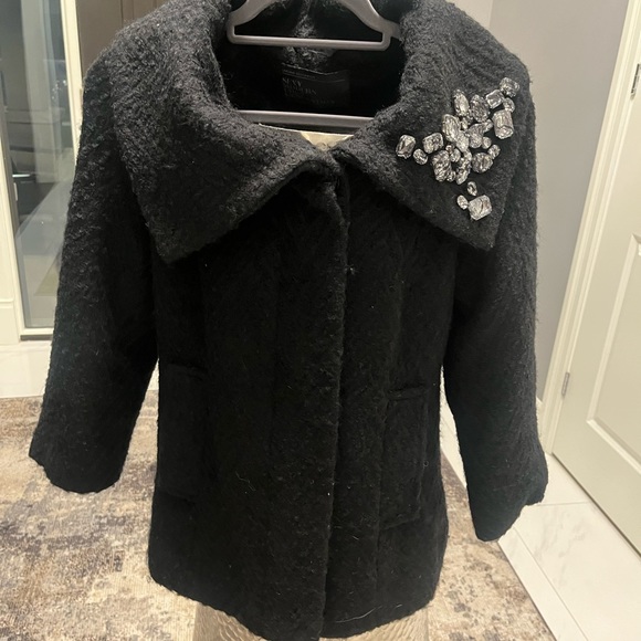 Urban 💎Behaviour 💎black bejewelled winter 💎 dressy jacket size small💎 - Picture 5 of 17